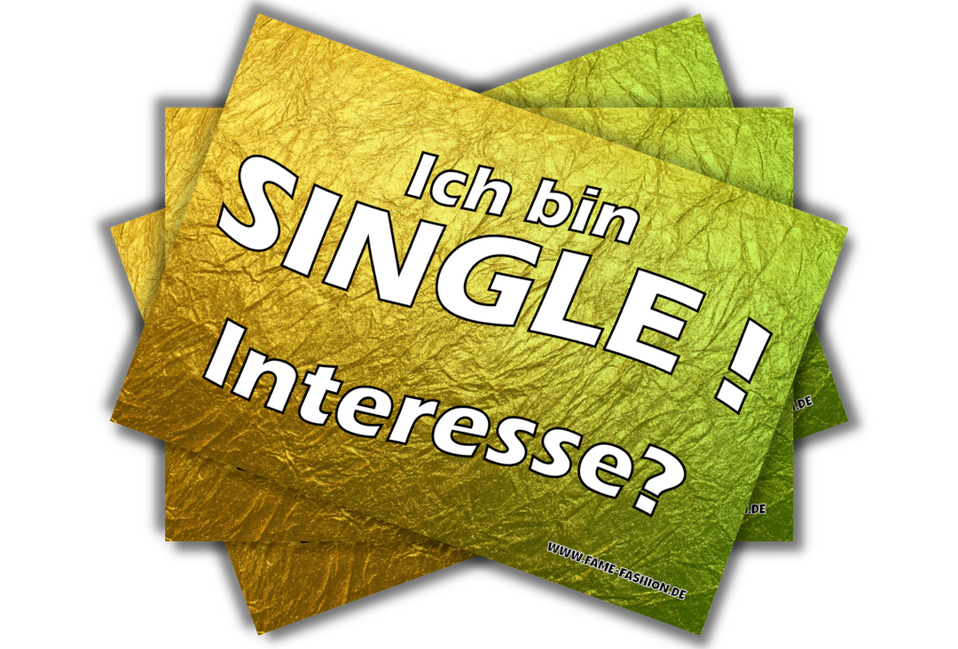 Ich bin SINGLE MALLE STICKER