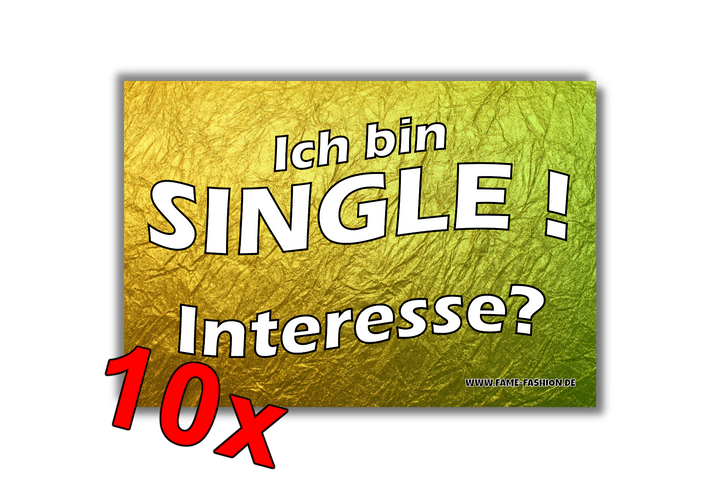 Ich bin SINGLE MALLE STICKER