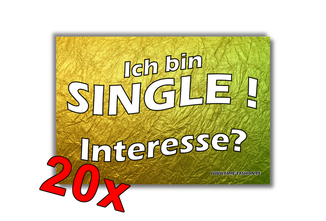 Ich bin SINGLE MALLE STICKER