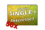 Ich bin SINGLE MALLE STICKER