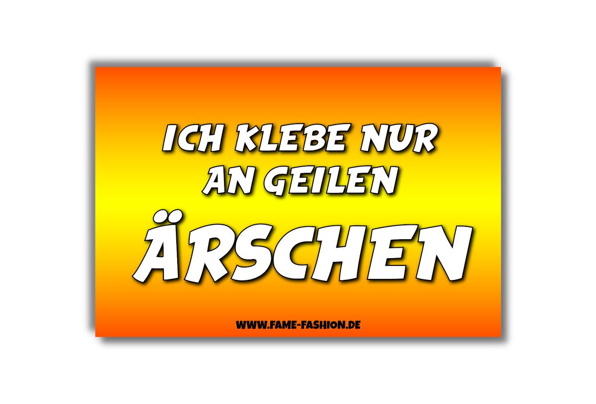 Ich klebe nur an geilen Ärschen Malle Sticker