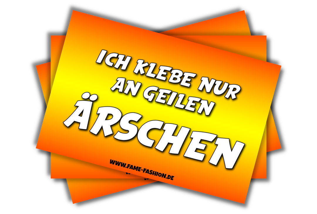 Ich klebe nur an geilen Ärschen Malle Sticker