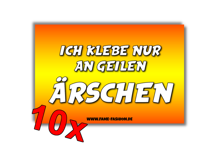 Ich klebe nur an geilen Ärschen Malle Sticker