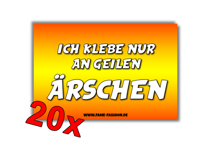 Ich klebe nur an geilen Ärschen Malle Sticker