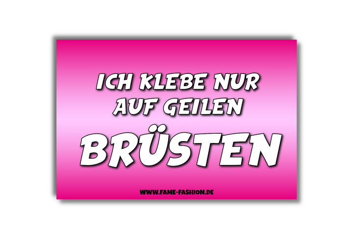 Ich klebe nur auf geilen Brüsten Malle Sticker