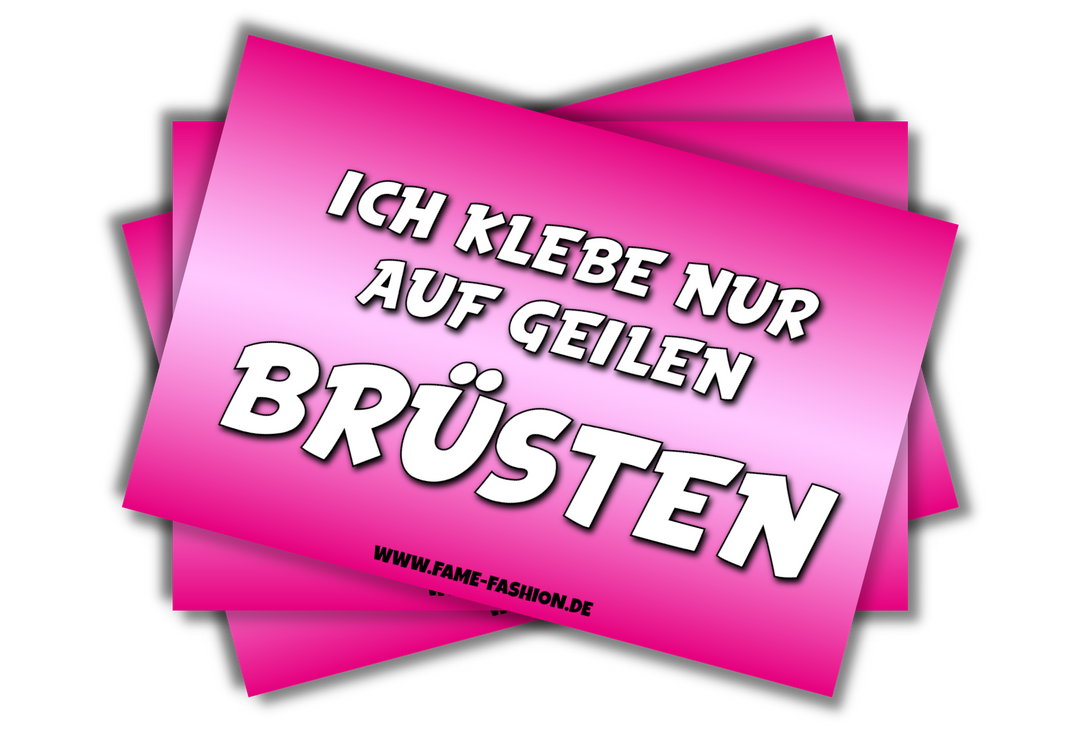 Ich klebe nur auf geilen Brüsten Malle Sticker