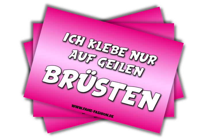 Ich klebe nur auf geilen Brüsten Malle Sticker