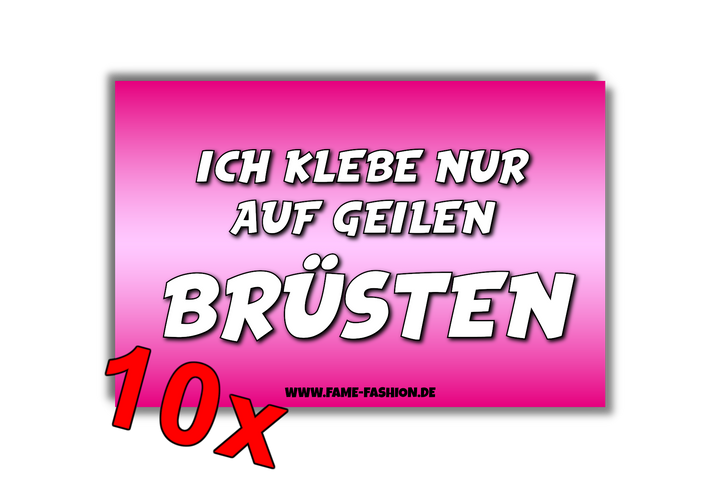 Ich klebe nur auf geilen Brüsten Malle Sticker