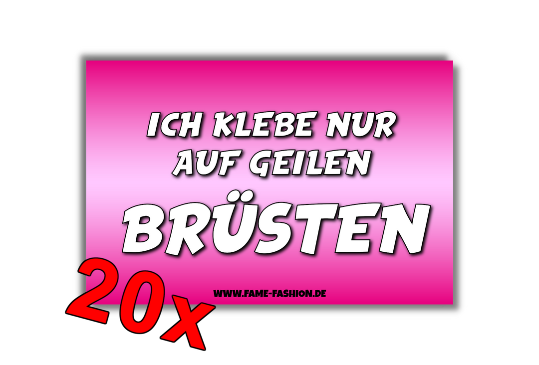 Ich klebe nur auf geilen Brüsten Malle Sticker