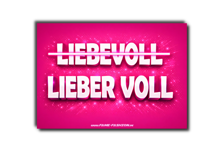 LIEBER VOLL! Malle Sticker