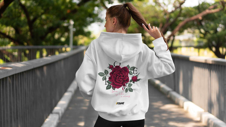 LOVE White Oversized Hoodie