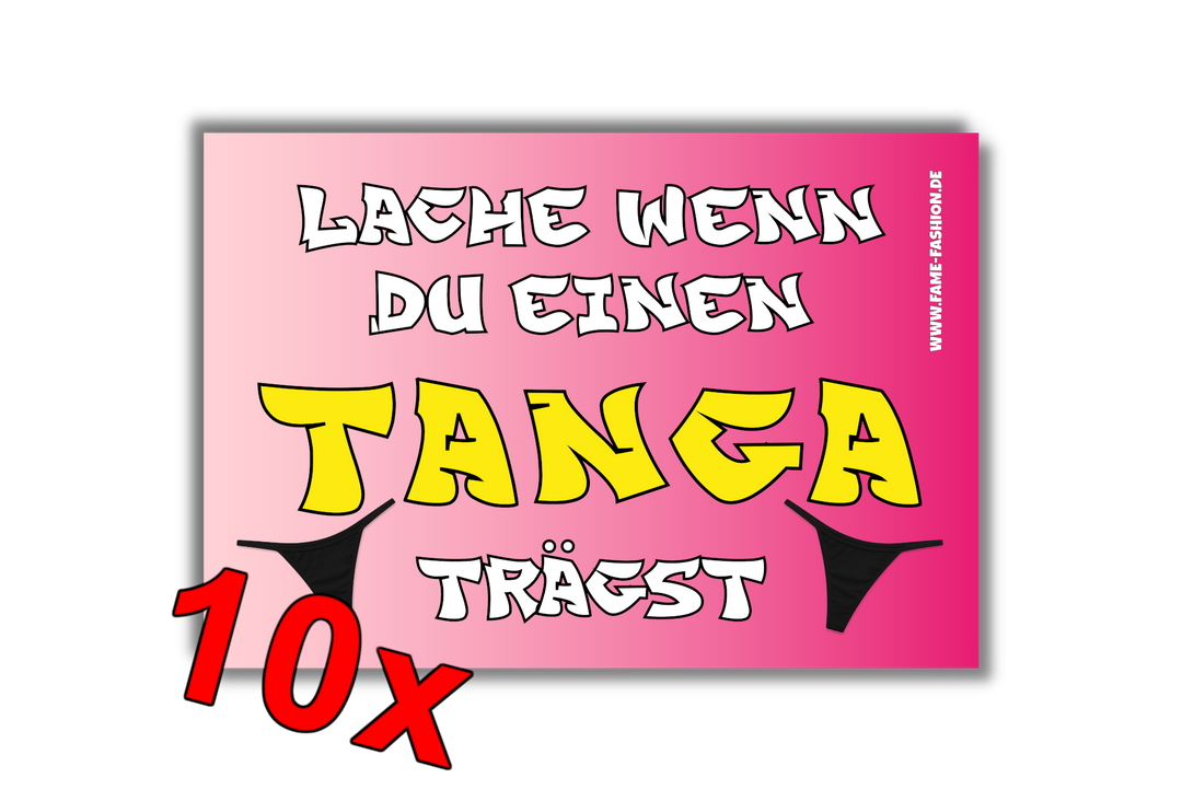 Lache wenn du einen TANGA trägst MALLE STICKER