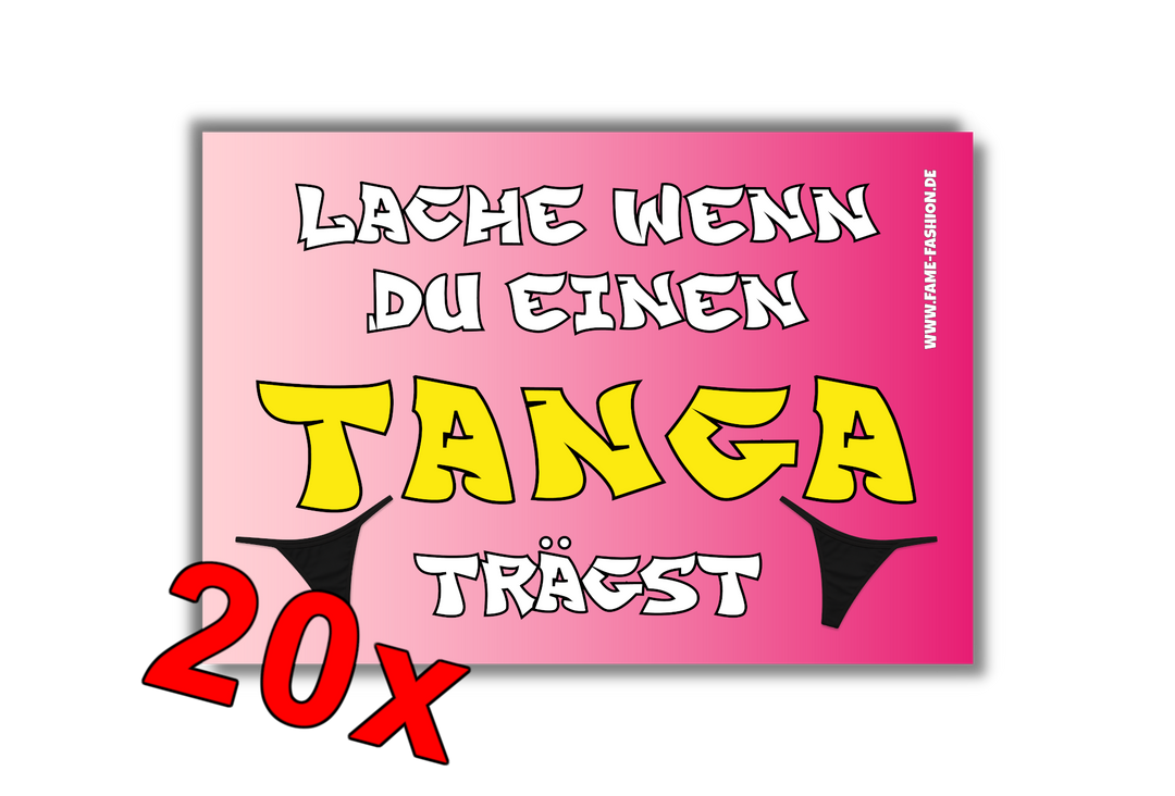 Lache wenn du einen TANGA trägst MALLE STICKER
