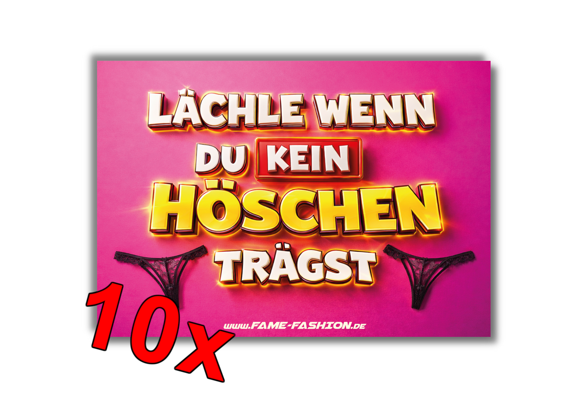 Lächle wenn du KEIN Höschen trägst - Malle Sticker