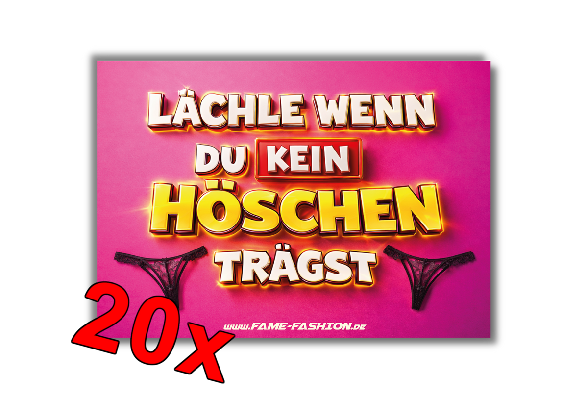 Lächle wenn du KEIN Höschen trägst - Malle Sticker
