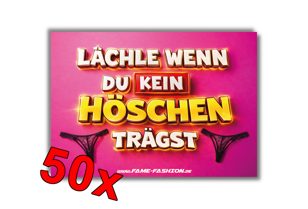 Lächle wenn du KEIN Höschen trägst - Malle Sticker