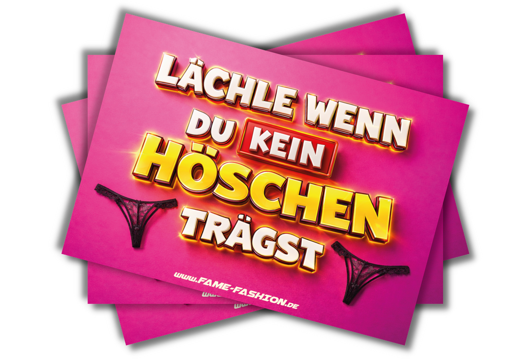 Lächle wenn du KEIN Höschen trägst - Malle Sticker