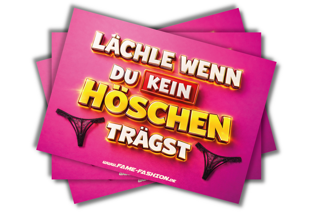 Lächle wenn du KEIN Höschen trägst - Malle Sticker