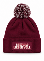 Liebevoll Lieber Voll - Beanie mit Bommel