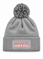 Liebevoll Lieber Voll - Beanie mit Bommel