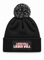 Liebevoll Lieber Voll - Beanie mit Bommel