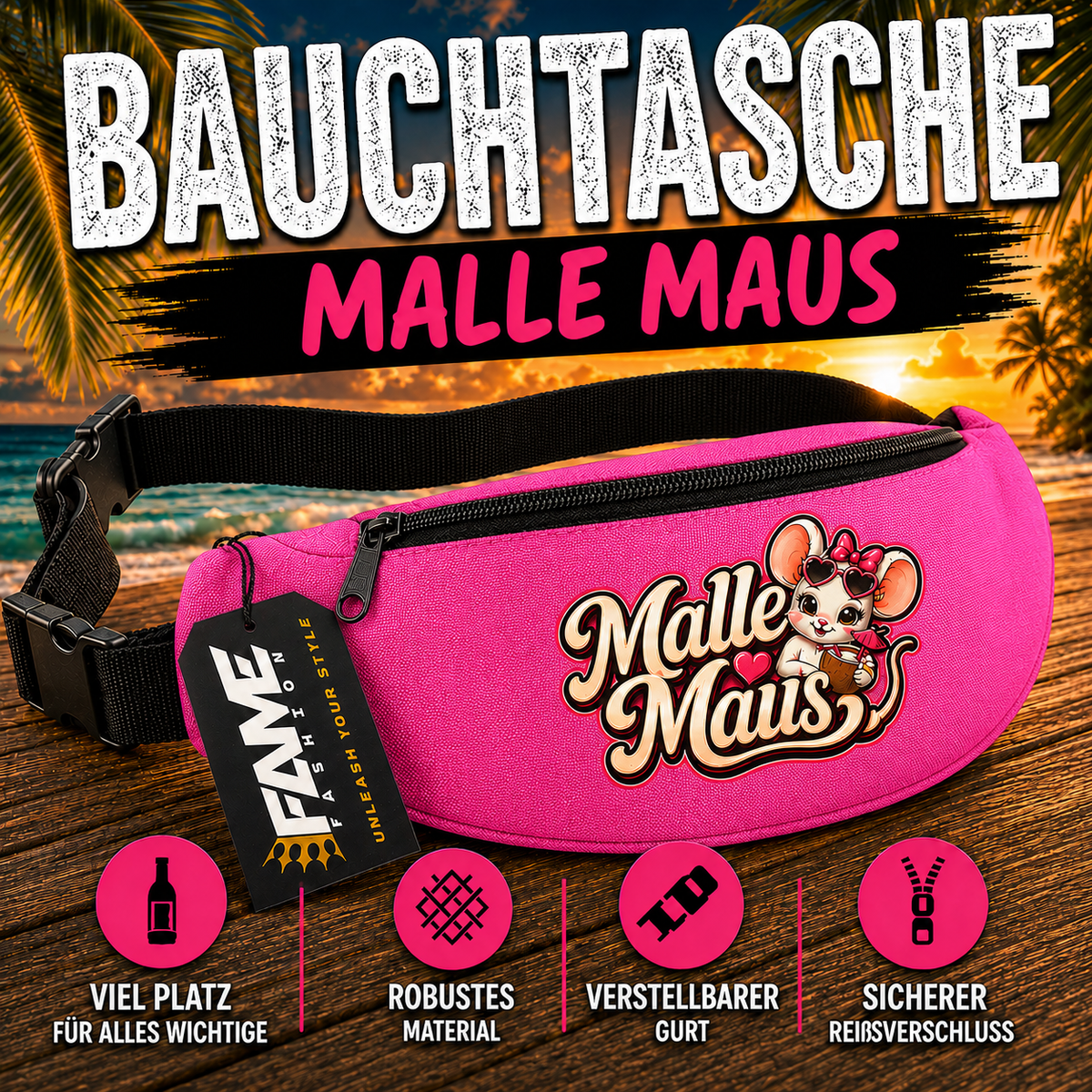 Bauchtasche Malle Maus