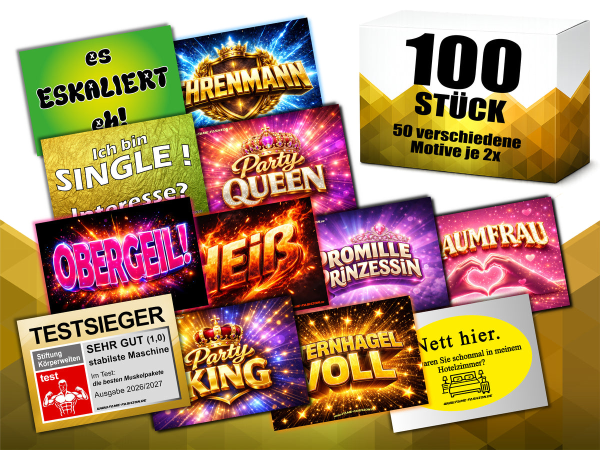MEGA-Bundle - Malle Sticker Set (50 Motive)