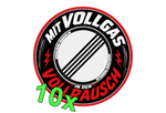Mit Vollgas in den Vollrausch Sticker