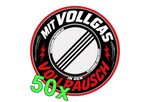 Mit Vollgas in den Vollrausch Sticker