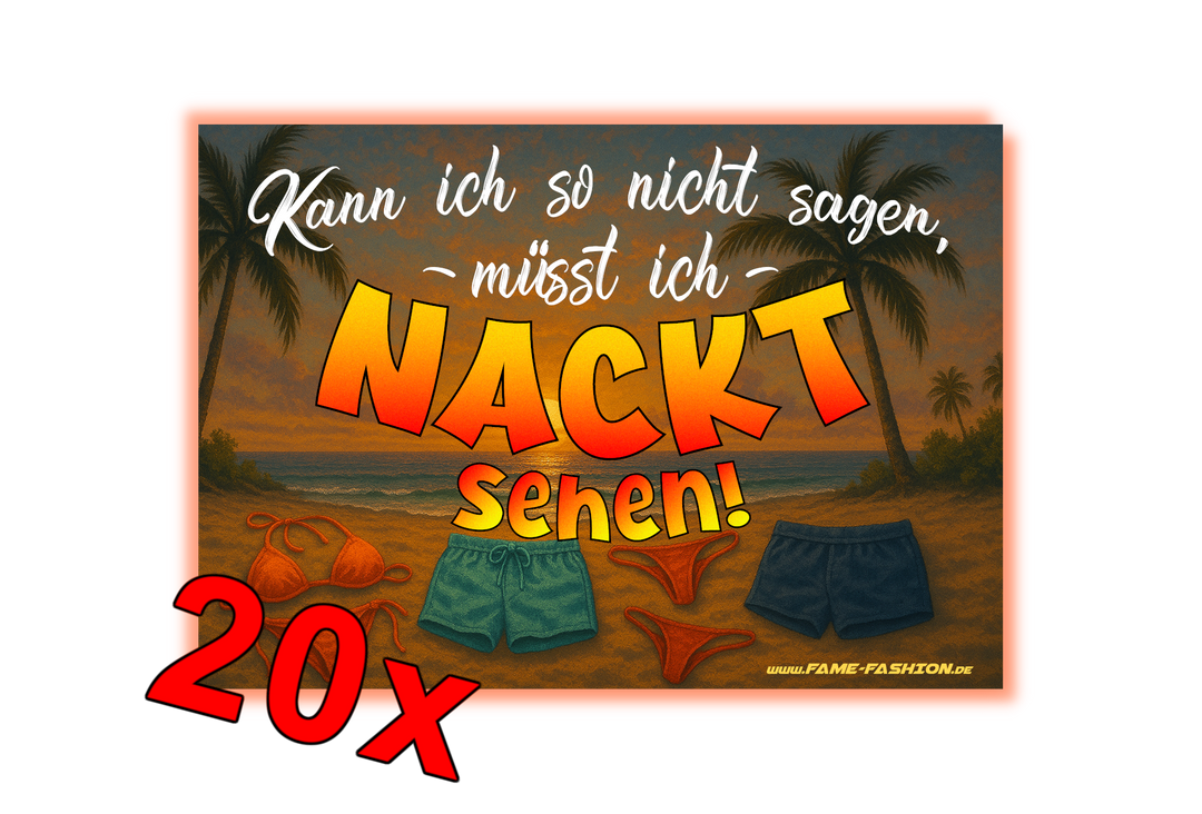 Müsst ich Nackt sehen MALLE STICKER