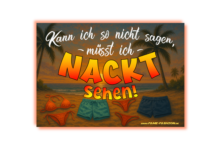 Müsst ich Nackt sehen MALLE STICKER