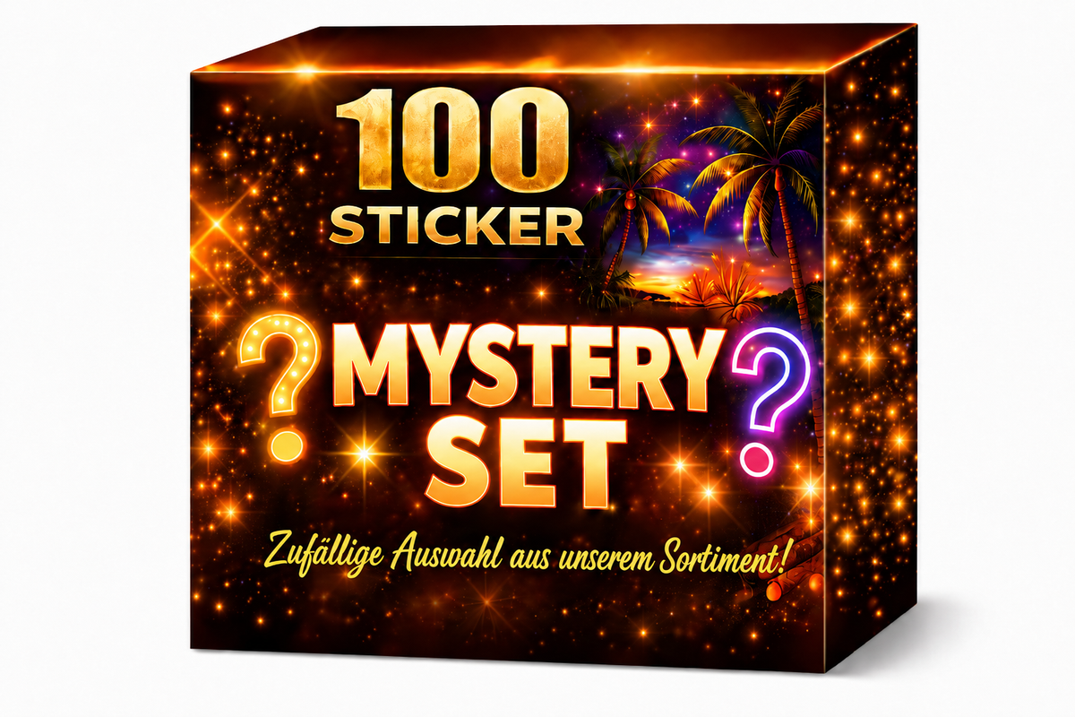 Mystery Box 100 Sticker – aus 50 Motiven  zufällig aus unserem Sortiment