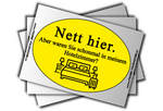 NETT HIER Hotelzimmer STICKER