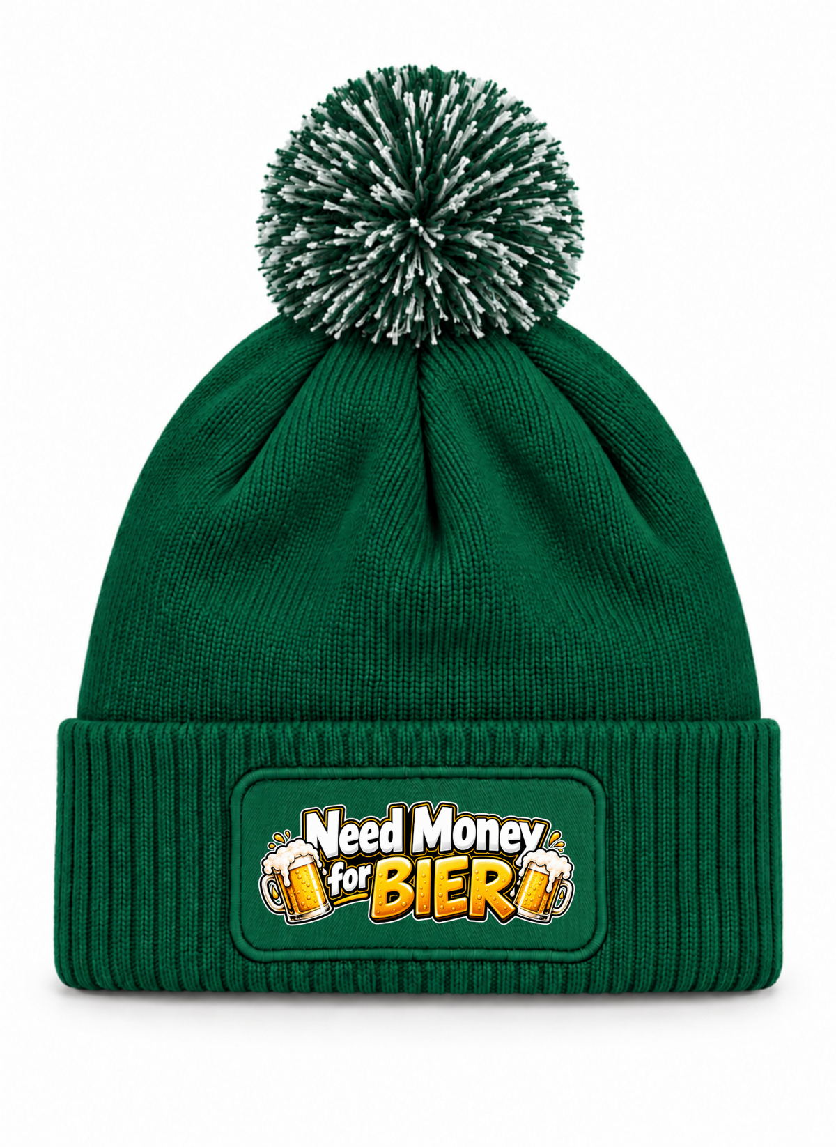 Need Money for BIER - Beanie mit Bommel
