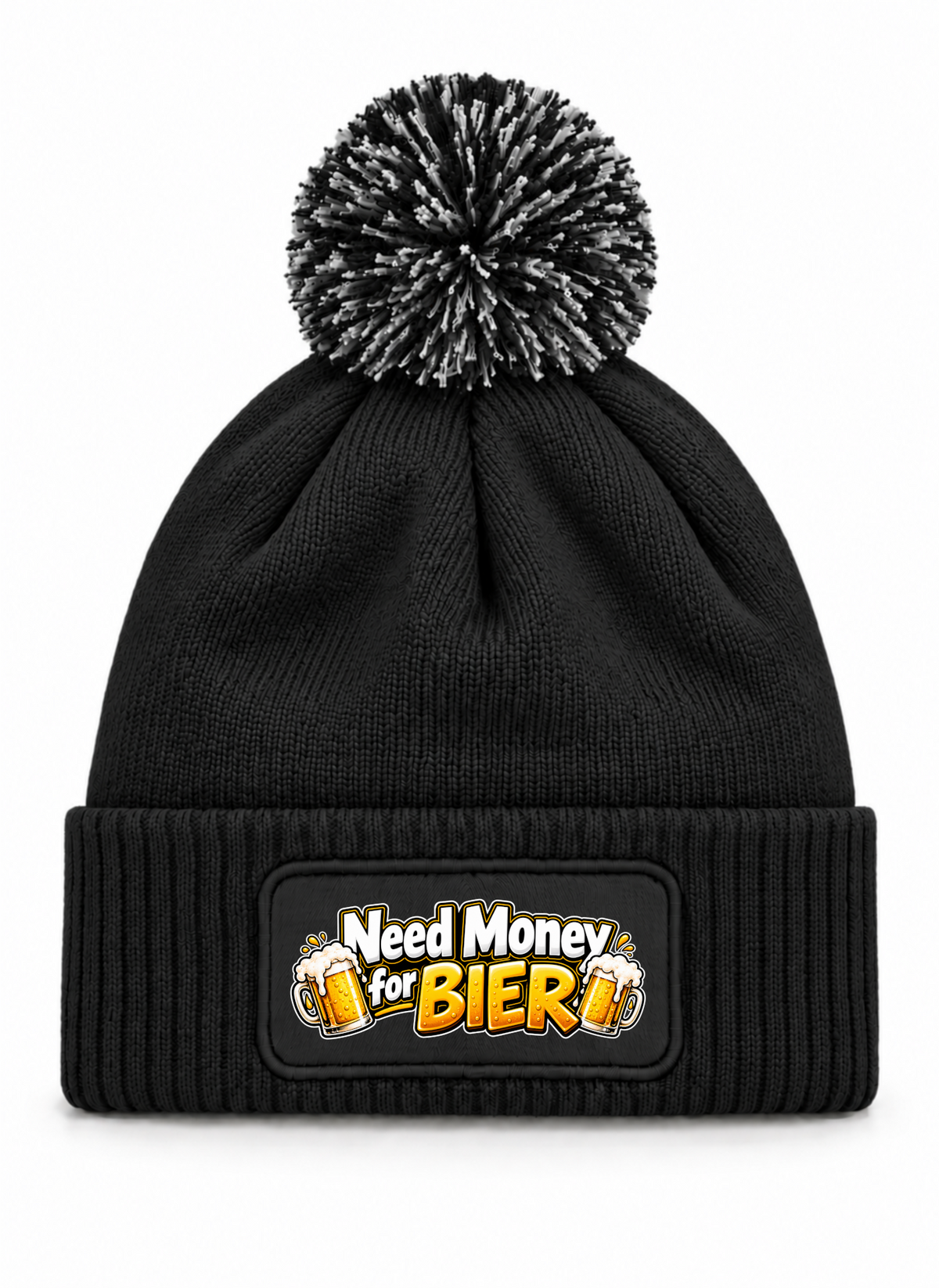 Need Money for BIER - Beanie mit Bommel