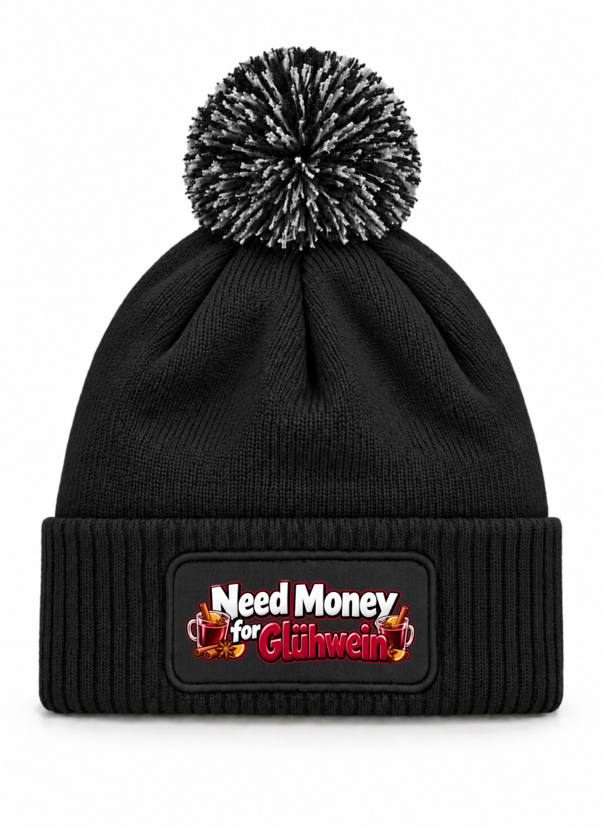 Need Money for Glühwein - Beanie mit Bommel