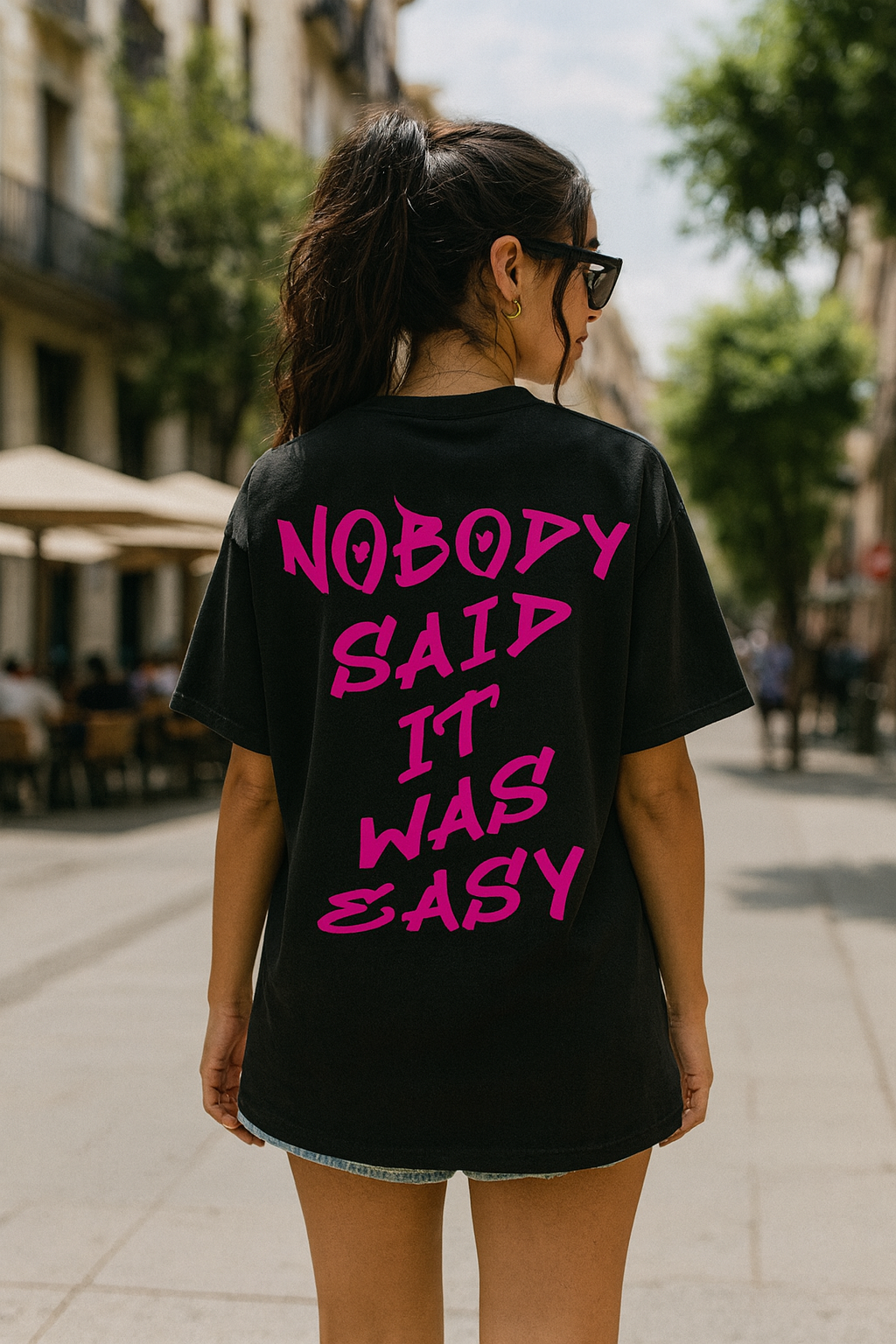 Nobody said it was easy Oversized Shirt