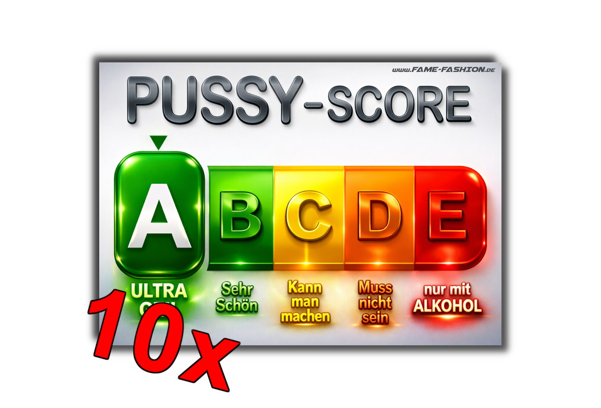 PUSSY-Score 2.0 MALLE STICKER