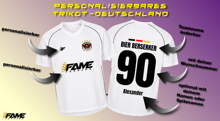 Malle-Sauf-Trikot DEUTSCHLAND - Personalisierbar
