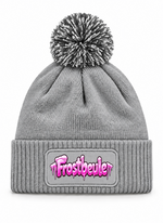 Pinke Frostbeule - Beanie mit Bommel
