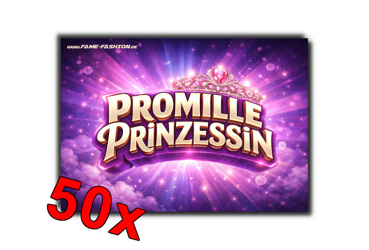 Promille Prinzessin Malle Sticker