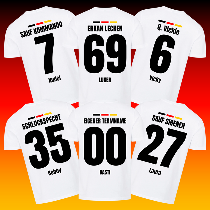 Sauf TShirt DEUTSCHLAND - Personalisierbar