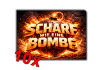 SCHARF wie eine BOMBE Malle Sticker