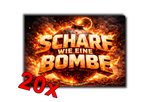 SCHARF wie eine BOMBE Malle Sticker
