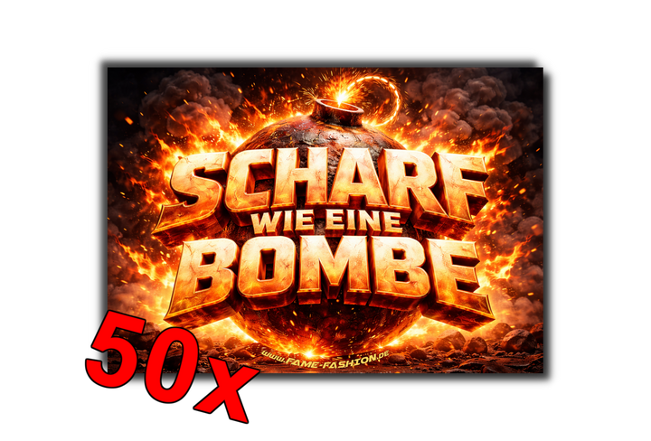 SCHARF wie eine BOMBE Malle Sticker