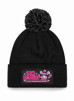 SKI Haserl Patch Beanie mit Bommel