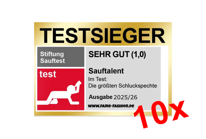 TESTSIEGER SAUFTALENT Sticker (MATT)