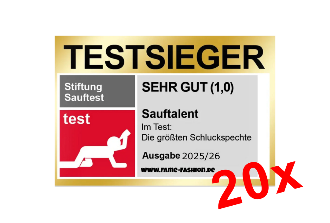 TESTSIEGER SAUFTALENT Sticker (MATT)