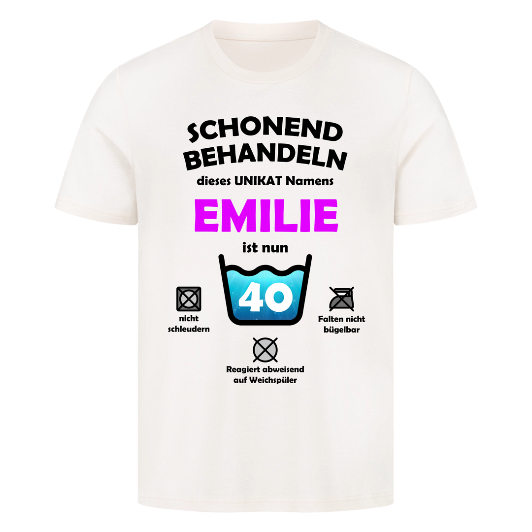 schonend behandeln-Waschanleitung