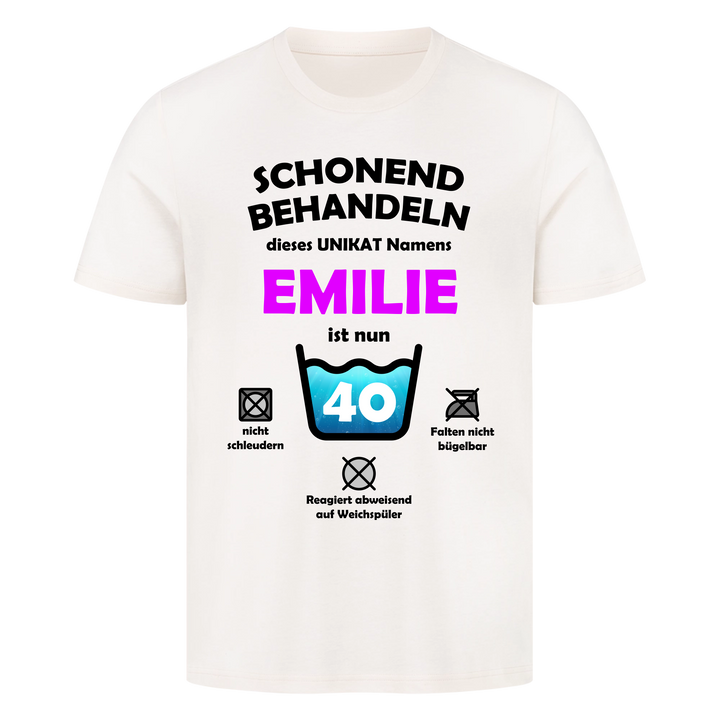 schonend behandeln-Waschanleitung